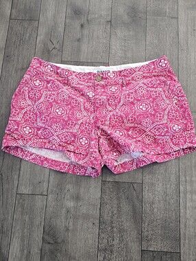 Old Navy Pink Floral Print Women's Shorts Size 8{Bx26}